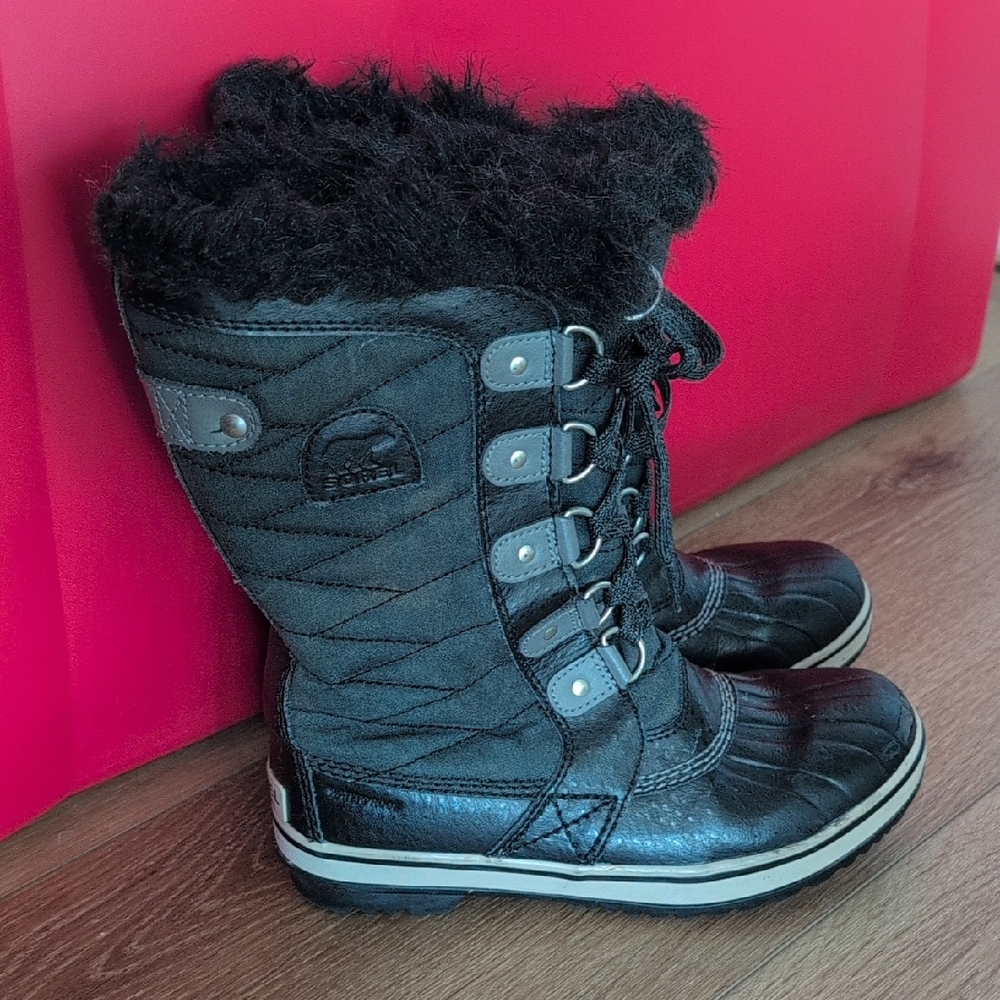 Sorel Black Kids Snow Boots